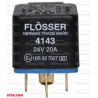 Relé 24V 4P 87 FLOSSER S/ Diodo 4143