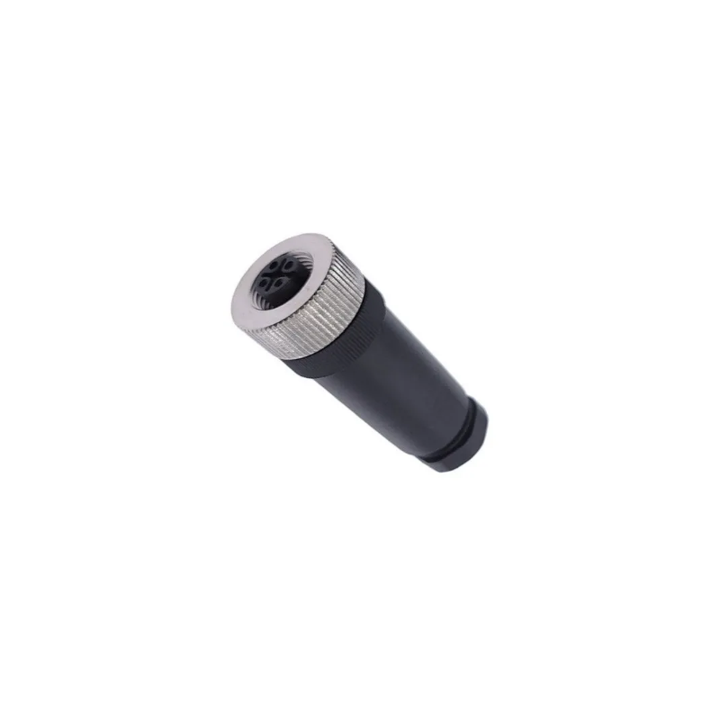 Conector M12 Recto 4 Pines Hembra